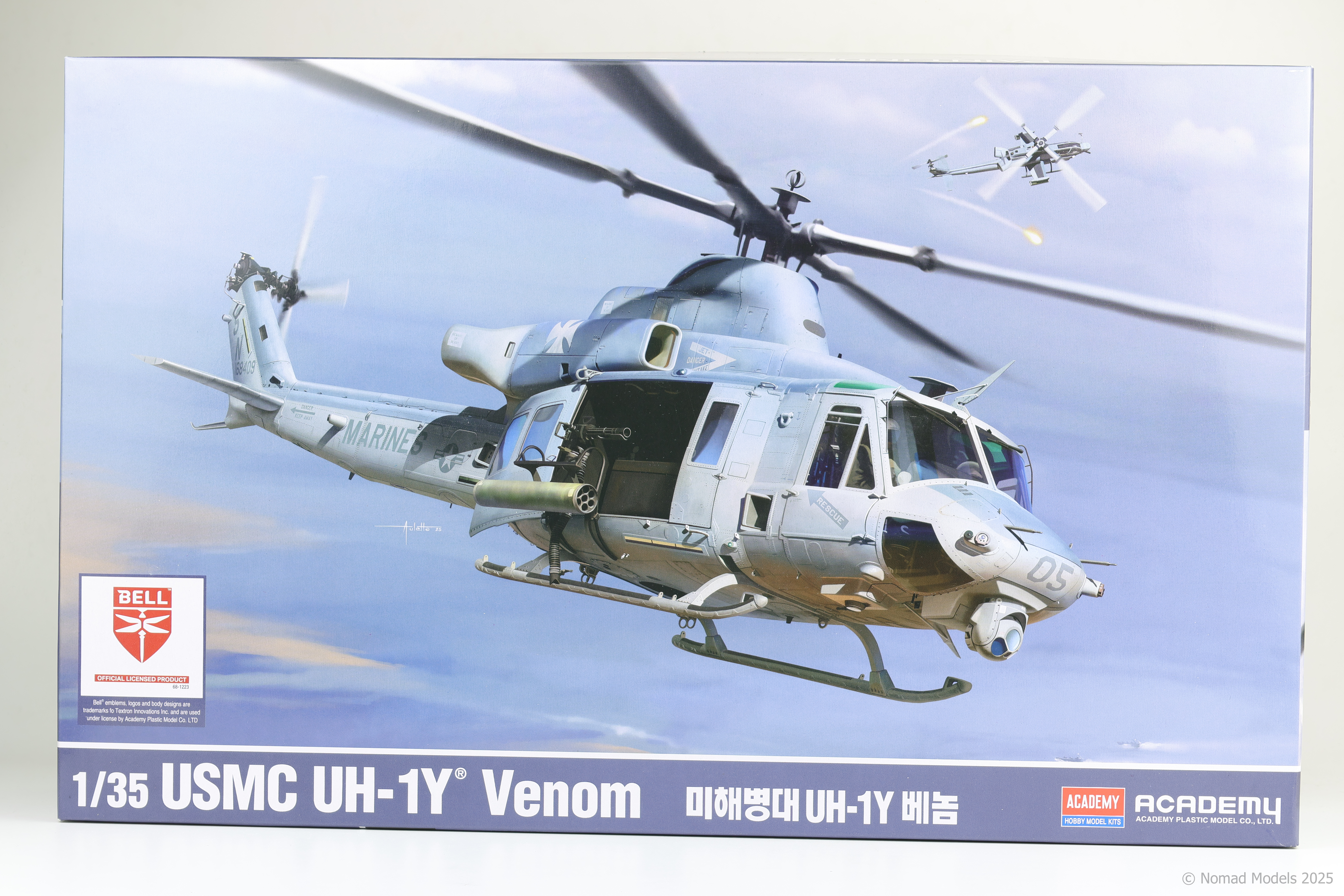 In Box Review of Academy Model Kits: 1/35 UH-1Y Venom